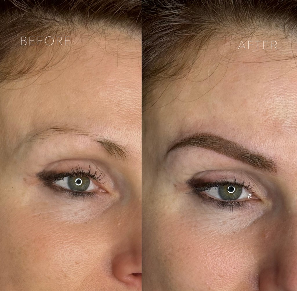 Permanent male up North Cave, Ombre Brows